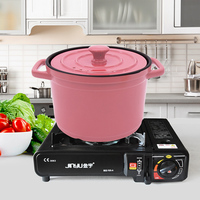 Ensemble de casseroles anti-dérapantes antiadhésives en céramique, de style nordique, casseroles isolée, avec couvercle, casseroles chauffantes pour aliments