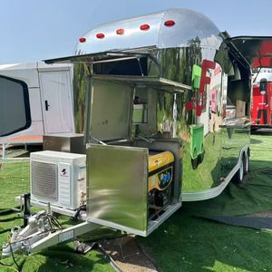 Carretto Mobile per Gelati, Caffè, <span class=keywords><strong>Hamburger</strong></span> e <span class=keywords><strong>Pizza</strong></span> in Acciaio Inox, Rimorchio per Cibo e Snack Completamente Attrezzato - Product Image 6