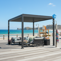 Pergola électrique en aluminium Sweet Home, auvent rétractable motorisé à lames orientables, imperméable, avec télécommande