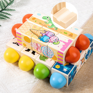 Puzzle rotatif Montessori, blocs de construction torsadés, cubes, développement de la <span class=keywords><strong>motricité</strong></span> fine, jouets éducatifs pour enfants garçons et filles - Product Image 5