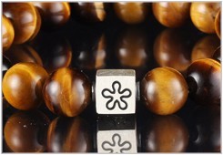 Perles en métal argenté 925 brossé antique CM9992 Aceworks, gravées sur mesure avec logo gravé au laser - Product Image 3