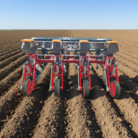 FOYA Semoir multifonctionnel monté sur tracteur à 4 rangs avec boîte de vitesses, 30-50 CV, pour graines agricoles (tournesol, soja, maïs), à vendre