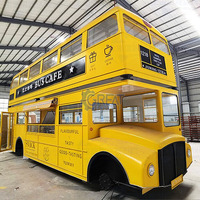 Camion de restaurant mobile avec sièges, cuisine complète à 2 étages, bus à double étage, camion alimentaire volkswagen