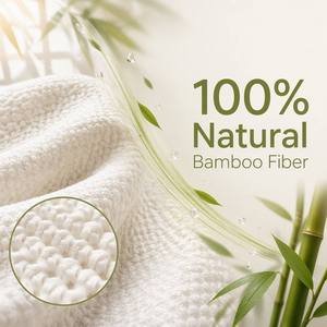 Lingettes pour bébé en bambou biologique, 99% d'<span class=keywords><strong>eau</strong></span> pure, lingettes humides compostables sans plastique, extra épaisses et douces - Product Image 2