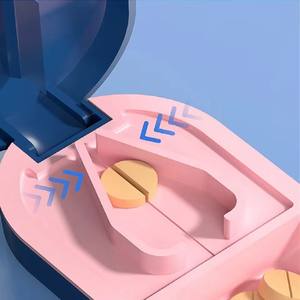 Cortador de Pastillas Portátil con Caja de Almacenamiento, Triturador de Pastillas, Divisor de Pastillas Ajustable, Cuchilla de Corte de Acero Inoxidable - Product Image 4