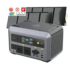 Best Solar Power Stations 600W Camping 220V Outdoor Battery Electric Backup Solar Generators 1000W 1200W Manufacture