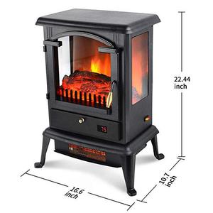 Chauffage d'appoint infrarouge oscillant à quartz et humidificateur portable avec thermostat réglable et télécommande - Product Image 2