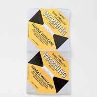 Label Perekat Indikator Benturan Gaya ShockWatcher untuk Pengiriman Barang Pecah Belah, 25G, Kuning