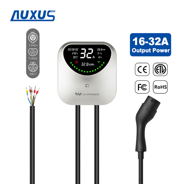Wallbox EV Charger 11kW 22kW Charger AC 7kW Type 2 EV Charger 16A 32A EV Charging Station
