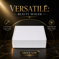 Boîte d'expédition pliante en carton ondulé avec logo personnalisé, emballage imprimé pour produits de beauté, cosmétiques, soins de la peau, e-commerce