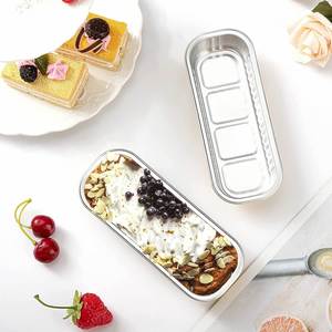 Aluminum <b>Foil</b> Mini Cake Loaf Pans With Lids, 6.8oz Disposable Aluminum <b>Foil</b> Ramekins Baking Cups, Rectangle Mini Cup Cake Pans - Product Image 4