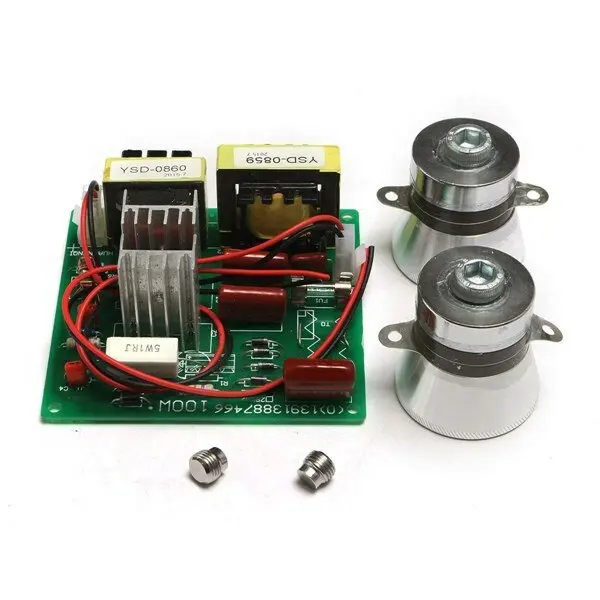 AC Ultrasonic Cleaner Power Driver Board 220V With 2Pcs 50W 40K Transducers