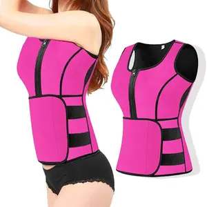 Phụ Nữ Body Shaper Mồ Hôi Eo Huấn Luyện Viên Vest Cho Phụ Nữ Underbust Corset Cincher Tummy Kiểm Soát Thể Thao Girdle Với Điều Chỉnh Vành Đai