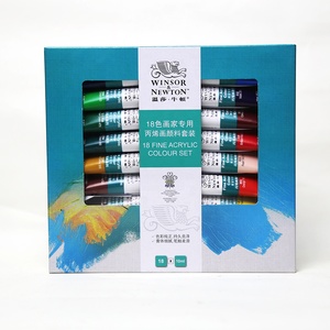 Winsor Newton 10ml Art Acrylic Color Paint Set 12/18/24 colores para dibujar sobre papel de lona de vidrio - Product Image 5