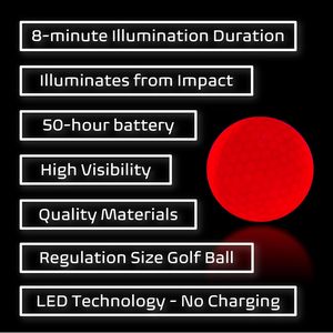 Bán Buôn <span class=keywords><strong>LED</strong></span> Golf Quả Bóng Sáng Tùy Chỉnh Golf Quả Bóng Với Logo <span class=keywords><strong>LED</strong></span> Đêm Thực Hành Quả Bóng Khuyến Mại Golf Phụ Kiện - Product Image 5