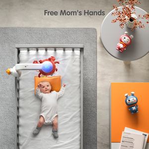 Tumama Kids Projection Bed Bell Bluetooth Connect Baby Crib <strong>Mobile</strong> Plush Crab Baby Hanging Rattle Toys <strong>Musical</strong> Baby <strong>Cot</strong> <strong>Mobile</strong> - Product Image 6