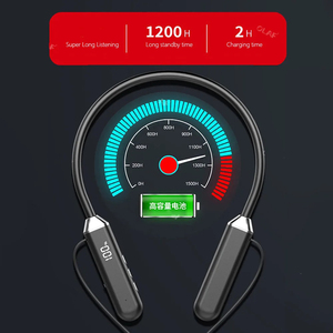 Grosir <span class=keywords><strong>Headset</strong></span> elektronik dengan mikrofon kartu Tf Anc Enc earphone olahraga Top Seller <span class=keywords><strong>Neckband</strong></span> headphone nirkabel - Product Image 2