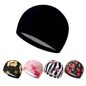 Bonnet <span class=keywords><strong>de</strong></span> bain à séchage rapide 82% nylon + 18% élasthanne couleur unie - Léger, durable, élastique, protection des oreilles, confortable pour l'entraînement unisexe - Product Image 2