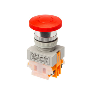 Interrupteur à bouton-poussoir en laiton Chint NP4 à réinitialisation automatique, type Jog 11M, rouge et vert, démarrage/arrêt, tête large, diamètre du trou de montage 16 mm - Product Image 4