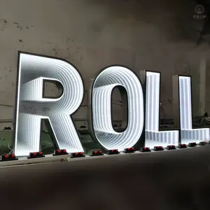 Lettere <span class=keywords><strong>Tridimensionali</strong></span> per Esterni a Doppia Faccia, Effetto Paesaggio, Specchio Abissale a Mille Strati, Personalizzabili e Colorate - Product Image 2