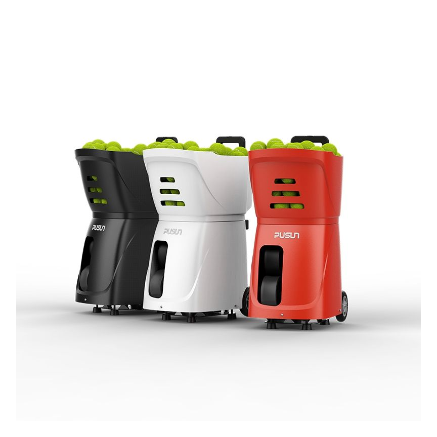 Professional PUSUN PT-SMART Tennis Machine Ball Launcher with ABS Material App/Remote Control Durable Long-lasting Battery Life
