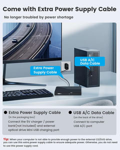 EDD27 Lecteur DVD externe Type-C + USB3.0 Type de plateau de lecteur <span class=keywords><strong>gratuit</strong></span> <span class=keywords><strong>Graveur</strong></span> de DVD-RW de <span class=keywords><strong>CD</strong></span>-RW optique pour <span class=keywords><strong>Mac</strong></span> Wins10 Ordinateur portable - Product Image 3