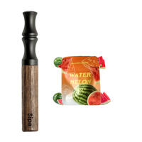 Inhalateur et diffuseur d'huiles essentielles premium pour l'arrêt du tabac, parfum fruité, construction en métal et bois, usage personnel unisexe