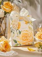 Fleurs romantiques 250g sac en papier Kraft nouvel emballage de fournitures florales pour gâteaux 30*28*28CM sac cadeau Floral