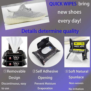 Lingettes nettoyantes pour chaussures de sport pour hommes, grande taille, plus épaisses, de haute qualité, lingettes humides écologiques pour la maison - Product Image 3