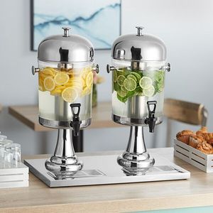 LIYUNDA 2 * 8L Commercial Summer Half Gold Froid Machine à <span class=keywords><strong>jus</strong></span> <span class=keywords><strong>de</strong></span> fruits <span class=keywords><strong>Distributeur</strong></span> <span class=keywords><strong>de</strong></span> boissons froides <span class=keywords><strong>Distributeur</strong></span> <span class=keywords><strong>de</strong></span> <span class=keywords><strong>jus</strong></span> en acier inoxydable - Product Image 3