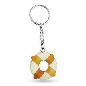 Mini portachiavi a forma di salvagente con catena e anello per chiavi e borse - Product Image 2