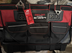 Bolsa de Herramientas Portátil de Lona Oxford 1680D Multifuncional, Resistente y Duradera para Almacenamiento de Accesorios de Reparación Eléctrica - Product Image 3