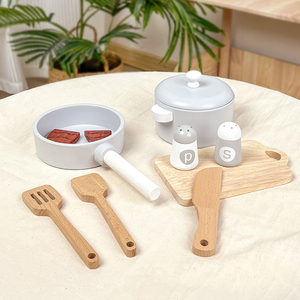 Set di Stoviglie Simulate Montessori Giochi Cognitivi di Cucina <span class=keywords><strong>Gioco</strong></span> di Ruolo Educativo Mini Cucina Giocattolo per Bambini Maschi e Femmine - Product Image 2