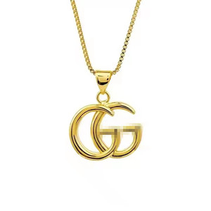 Bán Buôn Thương Hiệu Nổi Tiếng Thiết Kế Đồ Trang Sức Quyến Rũ Thư Gg Mạ Vàng Vòng Cổ Bông Tai Bộ - Product Image 6