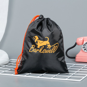 Bolsa para Zapatos con Cordón de Poliéster Barkswell, Negra, Reutilizable, para Accesorios de Perros - Product Image 2