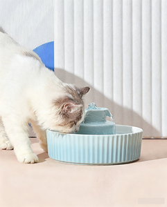 Bebedero Moderno de Cerámica para Gatos, 2.1L, Portátil, Automático, con Dispensador de Porcelana - Product Image 4