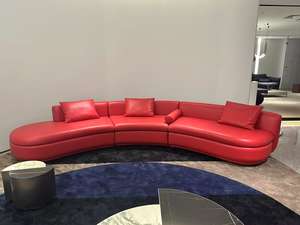 Ensemble de canapé en cuir coloré moderne  avec remplissage en éponge pour meubles de maison salon fabriqué en Chine - Product Image 3