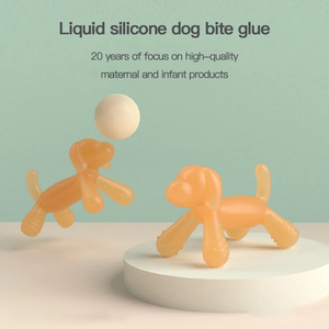 OEM/DODM Bebé Molar Mordedor Sensorial Forma de Perro Juguete Suave Silicona de Grado Alimenticio Cuidado DE LOS Dientes Fidget <span class=keywords><strong>para</strong></span> Recién Nacidos y Masticadores - Product Image 4