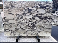 Fournisseur d'usine, dalle de marbre Calacatta Viola italien de luxe, motif unique à haute densité, marbre naturel, projet commercial, pour la maison