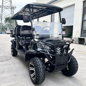 รถกอล์ฟไฟฟ้าคลาสสิก เบาะนั่งสีเบจแสนสบาย สำหรับใช้ในพื้นที่ชมวิวและคลับในชนบท - Product Image 1