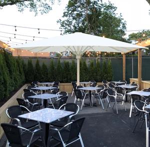 Sombrilla multifuncional de aleación de aluminio para exteriores, accesorio para <span class=keywords><strong>Patio</strong></span> comercial, resistente, con Led, para acampar con Red - Product Image 5