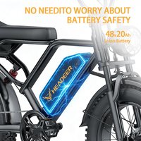 Vélo électrique 48V 20Ah 750W à longue autonomie en promotion depuis l'entrepôt UE – V20 Pro E-Bike avec pneus larges de 20 pouces