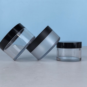 Custom 30ml 50ml 100ml 150ml 250ml Empty Clear <b>Plastic</b> PET Cosmetic Cream Body Butter Scrub <b>Jar</b> with Screw Lid - Product Image 6