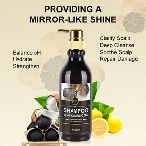 Commercio all'ingrosso MOKERU naturale a base di erbe perdita di capelli <span class=keywords><strong>Shampoo</strong></span> per la cura cheratina antiforfora nero aglio <span class=keywords><strong>Shampoo</strong></span> e balsamo per le donne degli uomini - Product Image 4