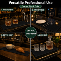 Tapis de bar en PVC personnalisé avec logo, tapis antidérapant en caoutchouc pour bar, tapis de bar personnalisé pour bar, café, pub