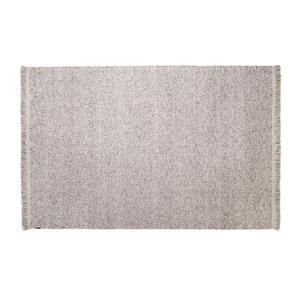 Tapis tissé à la main 100% laine naturelle non teinte, style vintage, texture tweed, poils plats, couleur unie, dos antidérapant en latex pour salon - Product Image 3