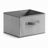 Cubes de rangement pliables en tissu, directement de l'usine, avec poignées en carton de 2 mm, pour l'organisation des vêtements et des livres dans les placards et étagères