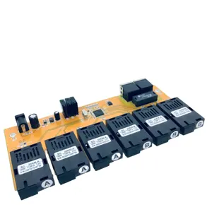 RTXMC محول POE Converter 6fo 2rj45 شنتشن مباشرة من المصنع 10/محول m Rj45 وسائط سريعة 6 ألياف 2rj45