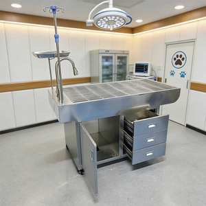 Mesa de Procedimientos Veterinarios para Mascotas, Mesa de Tratamiento de Acero Inoxidable Antioxidante para Exámenes, Inyecciones y Cuidado Médico de Mascotas - Product Image 5