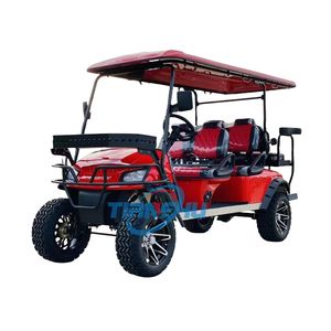 ゴルフカート2 + 6人乗りゴルフカート大人4輪バギー観光ゴルフカー中国 - Product Image 1